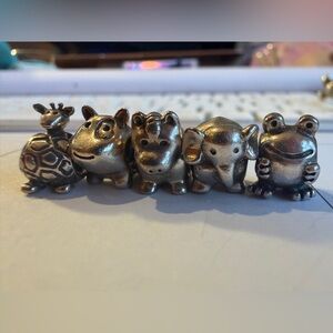 Pandora Silver Animal Charm set for your own Bracelet